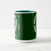 メンタルヘルスケア啓発グリーンリボン 優しい気持ち マグカップ (中央)