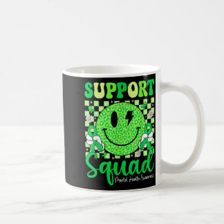 メンタルヘルスケア意識向上支援チーム 緑の リボン コーヒーマグカップ