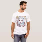 メンタルヘルスケア かわいい 気分が落ちている Tシャツ (正面フル)