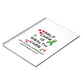 メンタルヘルスケア 自己ケアは富ケア キリスト教徒 ノートブック (左側)