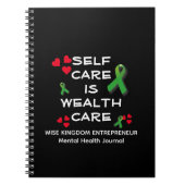 メンタルヘルスケア 自己ケアは富ケア クリスチャン ノートブック (正面)