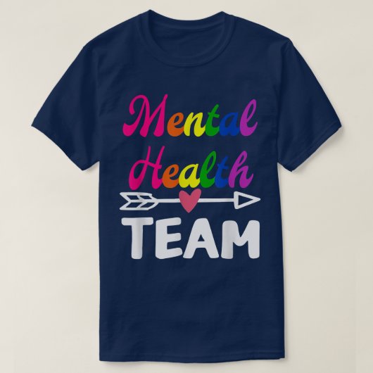 メンタルヘルスチーム認識度セラピストメンズウィメンズS Tシャツ (デザイン正面)