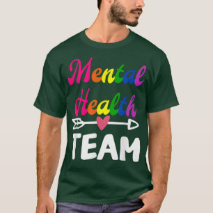 メンタルヘルスチーム認識度セラピストメンズウィメンズS Tシャツ