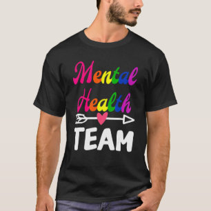 メンタルヘルスチーム認識度セラピストメンズウィメンズS Tシャツ