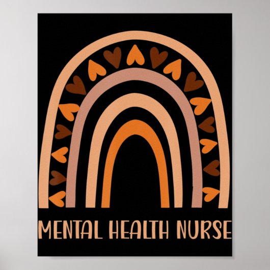 メンタルヘルスナースレインボースプレッドメンタルヘルスA ポスター (正面)
