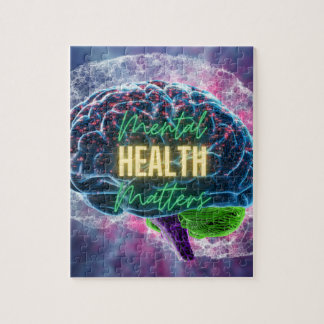 メンタルヘルスパズル。 ジグソーパズル