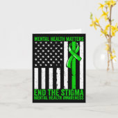 メンタルヘルスメンタルヘルス認識度の終了Stig カード (黄色い花)