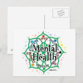 メンタルヘルスロータス ポストカード (正面/裏面)