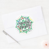 メンタルヘルスロータス ラウンドシール (封筒)