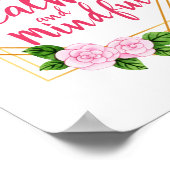 メンタルヘルス前向きと自己愛を肯定 ポスター (角)