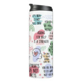 メンタルヘルス問題のカラフル確認 タンブラー (回転右)