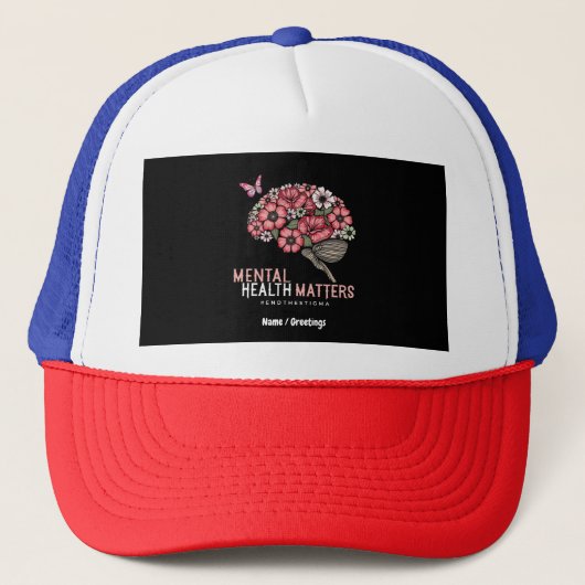 メンタルヘルス問題はスティグマを終了し、認識度を上げる キャップ (正面)