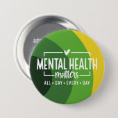 メンタルヘルス問題オールデイデイリー認識度 缶バッジ (正面&裏面)