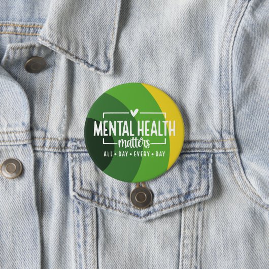 メンタルヘルス問題オールデイデイリー認識度 缶バッジ (インサイチュ)
