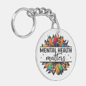 メンタルヘルス問題キーチェーン キーホルダー (正面左)