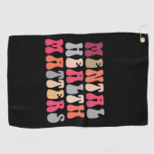 メンタルヘルス問題セラピスト自閉症 ゴルフタオル (横)