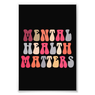 メンタルヘルス問題セラピスト自閉症 フォトプリント           