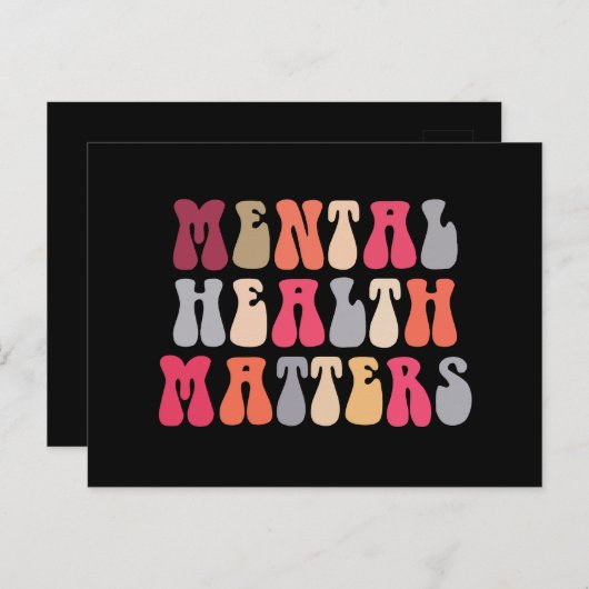 メンタルヘルス問題セラピスト自閉症 ポストカード (正面/裏面)