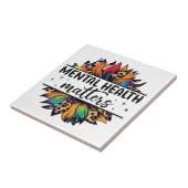 メンタルヘルス問題セラミックタイル タイル (側面)