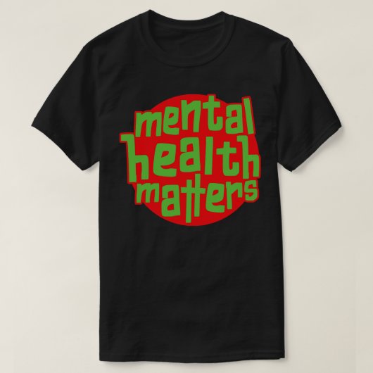 メンタルヘルス問題メンタルヘルス認識度 Tシャツ (デザイン正面)