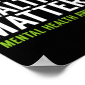 メンタルヘルス問題メンメンズメンズキッズメンタルヘルス ポスター (角)