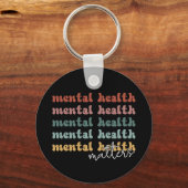 メンタルヘルス問題レトロ認識度 キーホルダー (裏面)