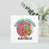 メンタルヘルス問題座席表ホルダーTシャツ カード (スタンド正面)