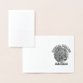 メンタルヘルス問題座席表ホルダーTシャツ 箔カード (ディスプレー)