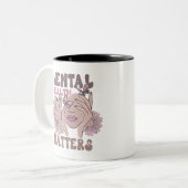 メンタルヘルス問題認識度フェミニンボホ ツートーンマグカップ (正面左)