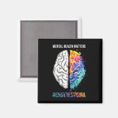 メンタルヘルス問題認識度月の衣装 マグネット (正面/裏面)