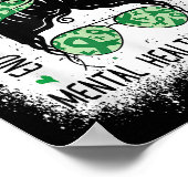 メンタルヘルス問題Messy Bunメンタルヘルス戦争 ポスター (角)