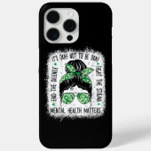 メンタルヘルス問題Messy Bunメンタルヘルス戦争 Case-Mate iPhoneケース (裏面)