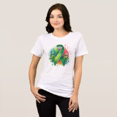 メンタルヘルス啓発リボン トライブレンドTシャツ (正面全面)