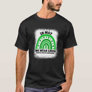 メンタルヘルス啓発月間にグリーンを身に着けよう 可愛いデザイン Tシャツ