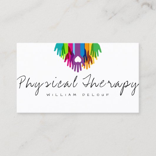 メンタルヘルス専門フィジカルセラピーヘルス 名刺 (正面)
