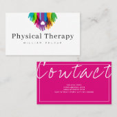 メンタルヘルス専門フィジカルセラピーヘルスB 名刺 (正面/裏面)