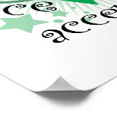 メンタルヘルス平和の愛の受け入れ ポスター (角)