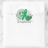 メンタルヘルス平和の愛の受け入れ ラウンドシール (バッグ)