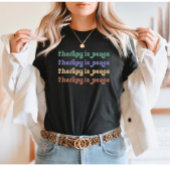 メンタルヘルス引用文セラピーカラー Tシャツ