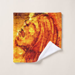 メンタルヘルス悲しみ水絵を描色 ウォッシュタオル