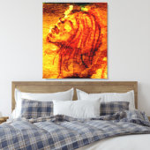 メンタルヘルス悲しみ水絵を描色 キャンバスプリント (インサイチュ (寝室))