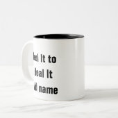 メンタルヘルス感じItを修復するためのセラピーQoute Mug ツートーンマグカップ (正面左)