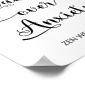 メンタルヘルス感動的カーム引用文タイポグラフィ ポスター (角)