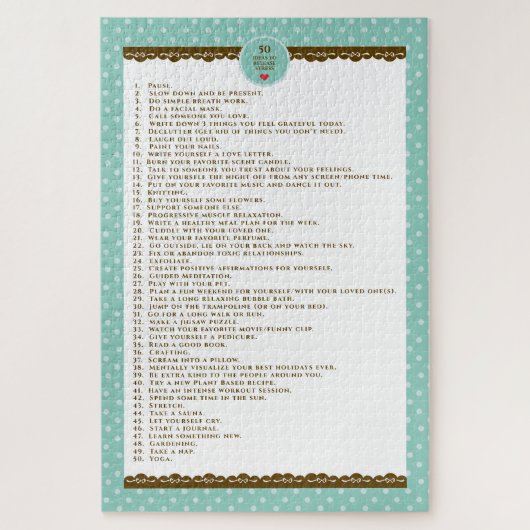 メンタルヘルス感動的ジグソーパズル ジグソーパズル (縦)