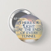 メンタルヘルス感動的引用文ホープサンセット 缶バッジ (正面&裏面)