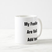 メンタルヘルス感覚は有効な自己愛マグカップ コーヒーマグカップ (正面右)