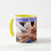 メンタルヘルス救済とサポート マグカップ (正面左)