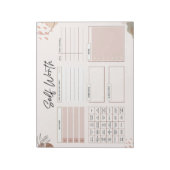 メンタルヘルス毎日の感謝ホワイトボードタン ノートパッド (回転)