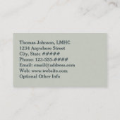 メンタルヘルス相談員パインターリーマウンテンサン 名刺 (裏面)