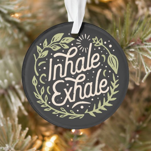 メンタルヘルス瞑想引用文ボホ美学 オーナメント (ツリー)